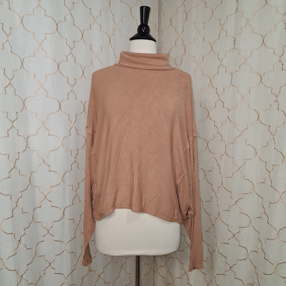 Cozy Tan Long Sleeve Top